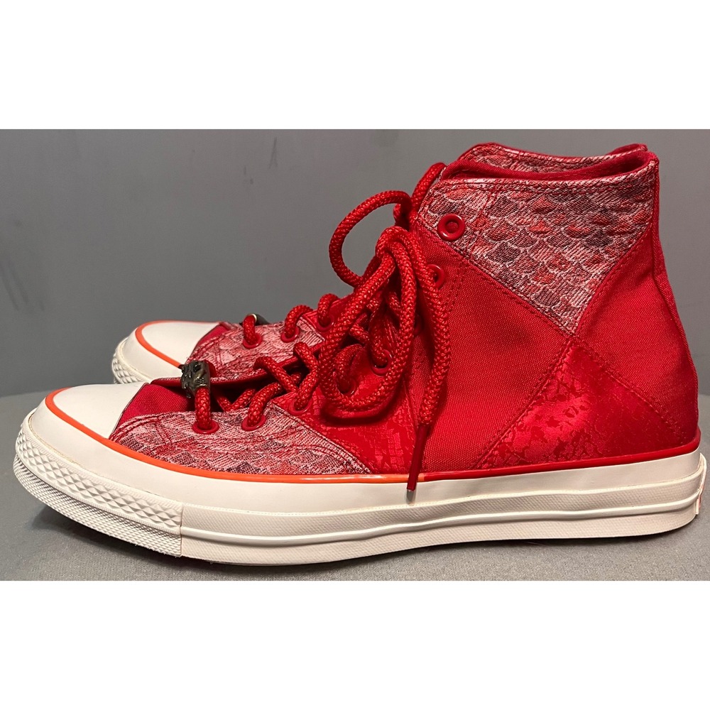 Converse Chuck 70 Red Patchwork High Chinese Luna… - image 4